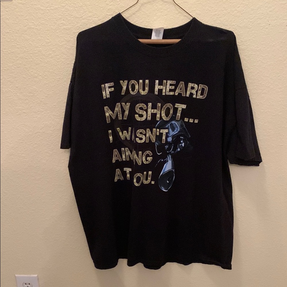 Gildan Black Graphic Tee - Short Sleeve